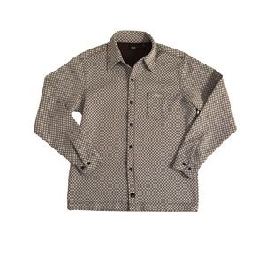 Mossimo Y2K Chocolate Geometric Button-Up Shirt